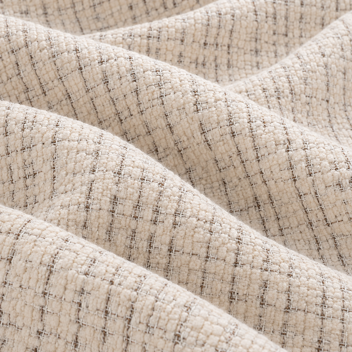 Canapé d’angle gauche en tissu Cremona beige 270 x 156 cm – Astrus