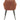 Lot-de-2-chaises-GLORIA -assise-velours-et-pieds-métal #couleur_marron