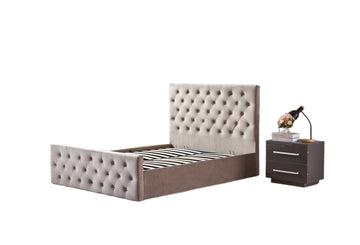 Lit coffre 2 places 160X200 cm VICTORIA Velours