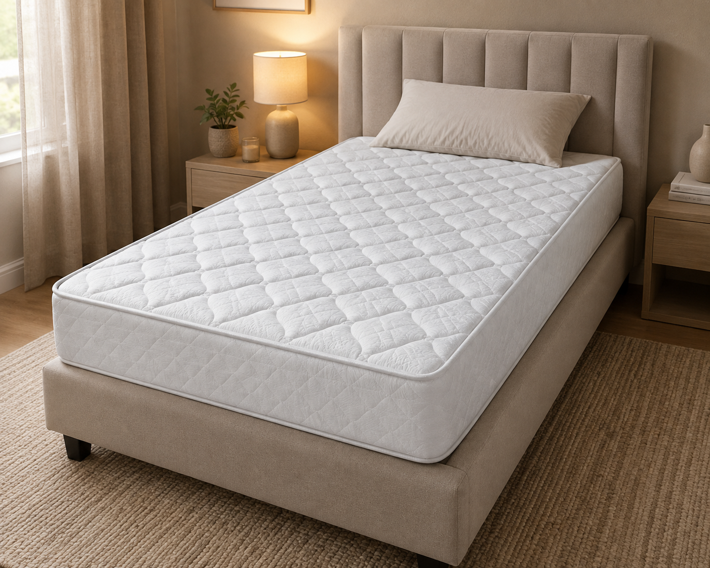 Matelas mousse 90x190 cm épaisseur 15 cm