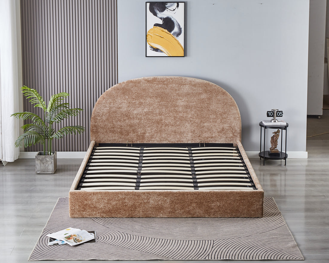 Lit Double Coffre Polaire Moka 180x200 #couleur_moka