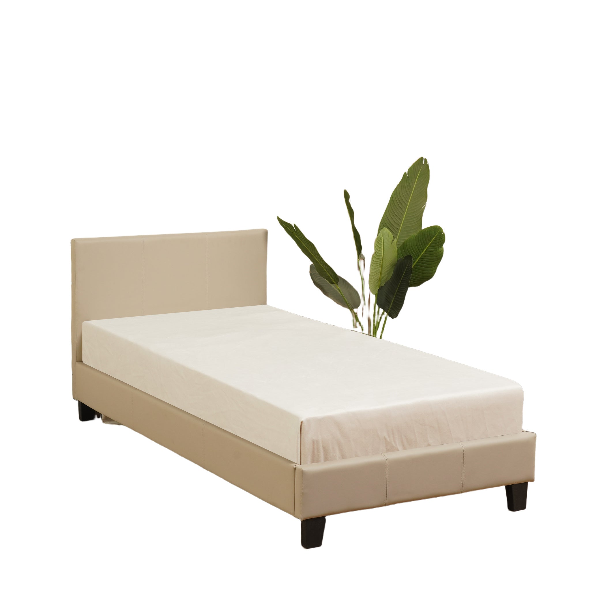 Lit MELBOURNE Similicuir 90x190 cm