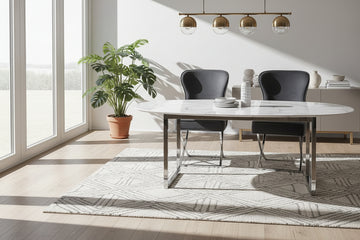 Lot 2 Chaises Salle à Manger Gabrielle Capitonnées Velours Anthracite Pieds Chrome 59x52x95cm