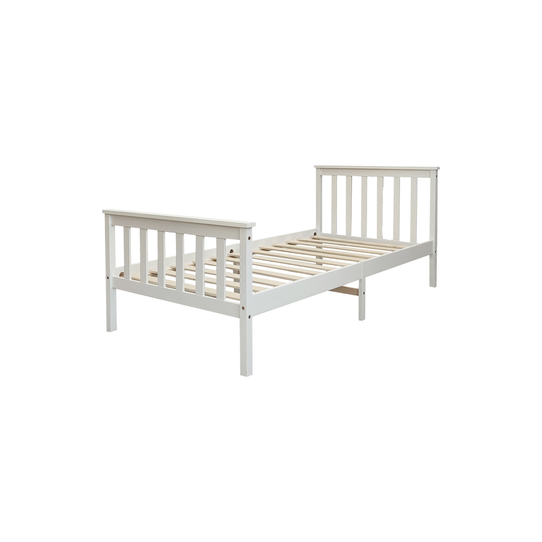 Lit BATNA bois blanc 90x190 cm