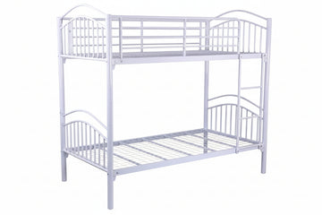 Lit superposé séparable ALICE Métal 90x190 cm #couleur_blanc