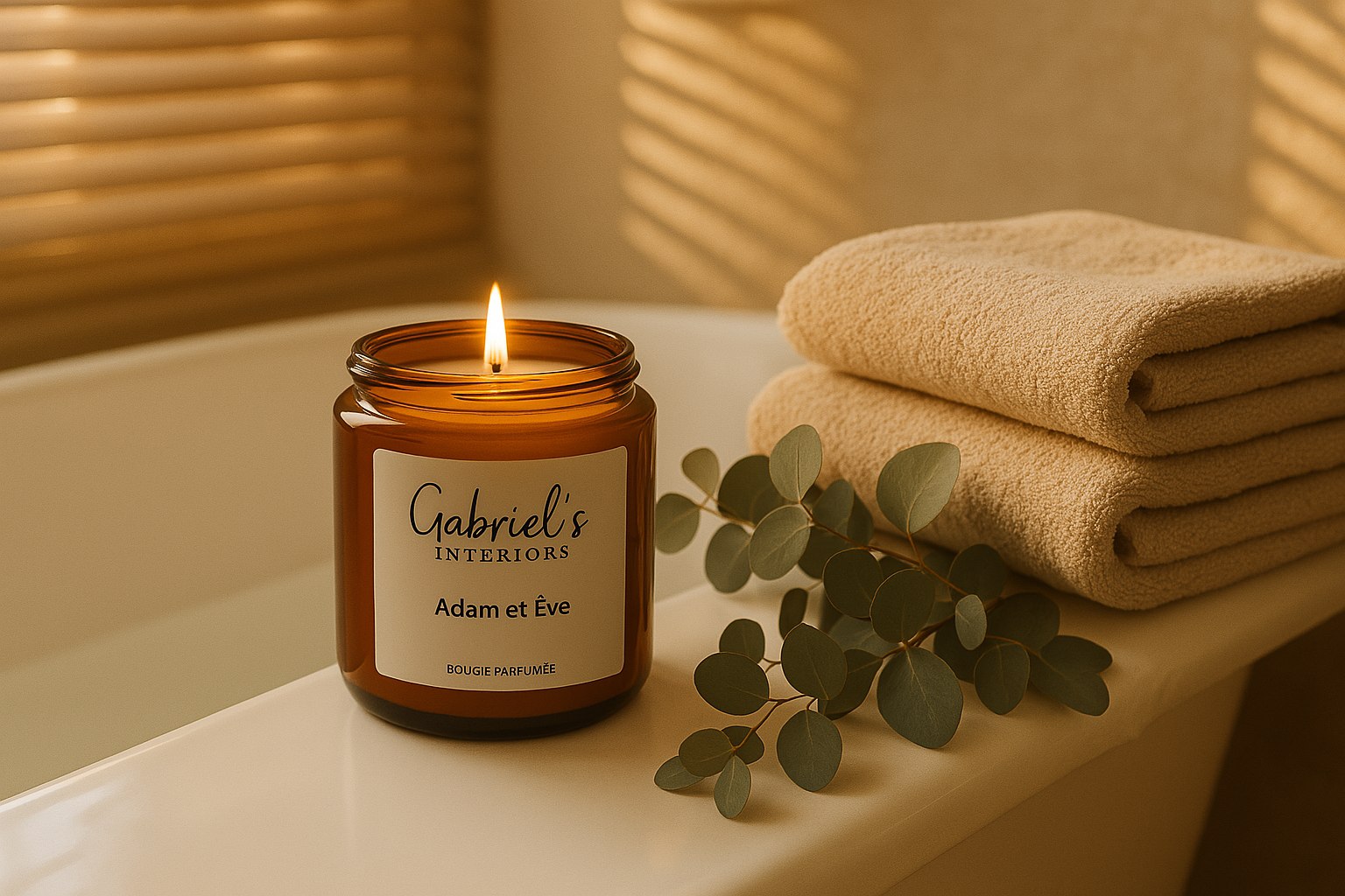 Bougie Parfumée Adam & Ève 200g Cire Soja Artisanale 40h