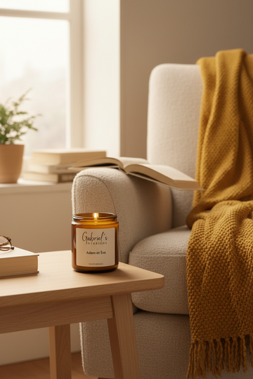 Bougie Parfumée Adam & Ève 200g Cire Soja Artisanale 40h