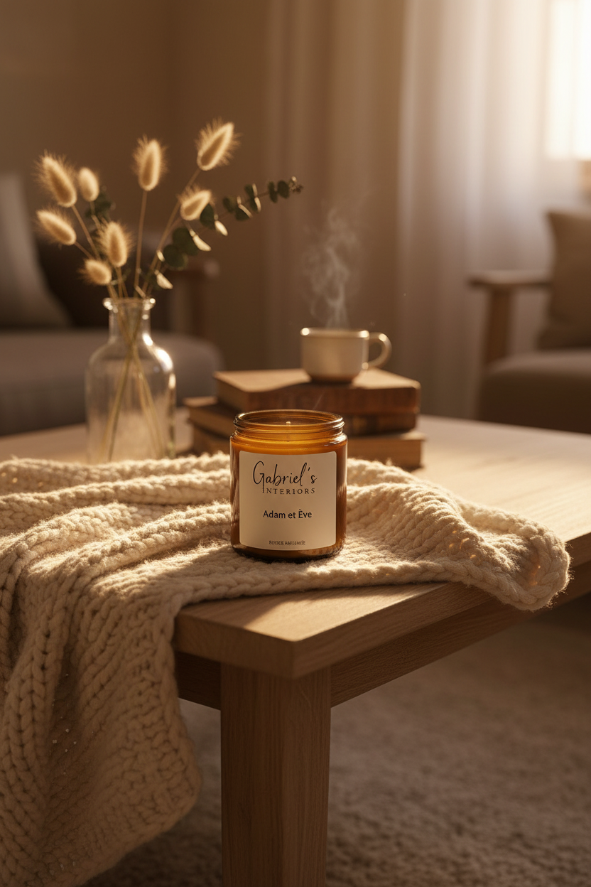 Bougie Parfumée Adam & Ève 200g Cire Soja Artisanale 40h