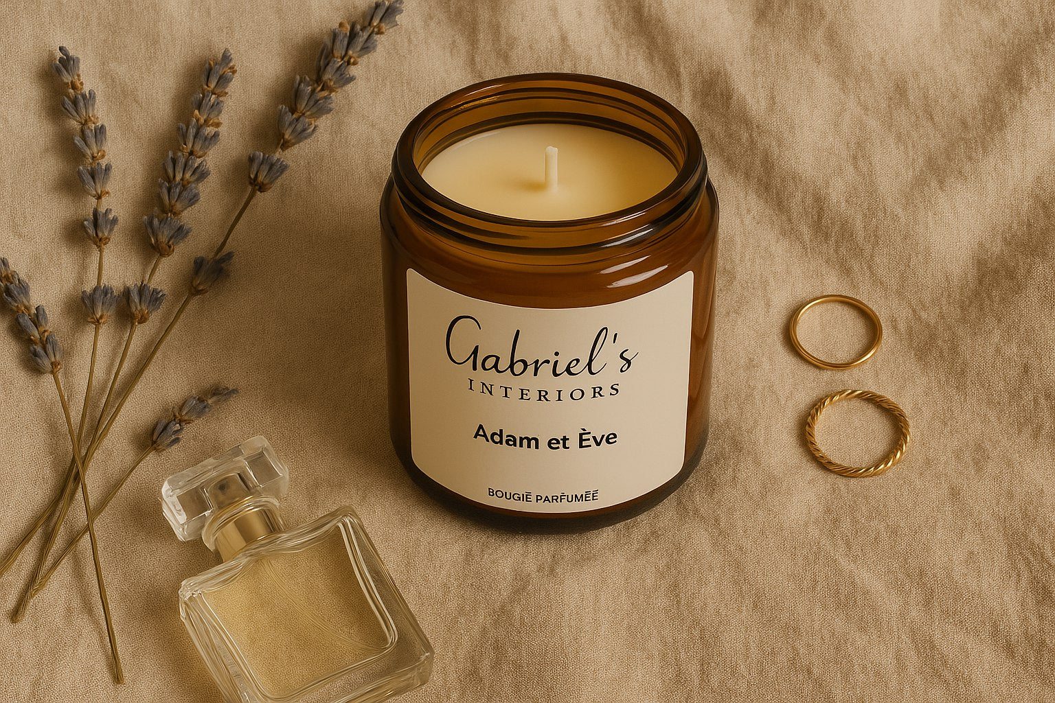 Bougie Parfumée Adam & Ève 200g Cire Soja Artisanale 40h