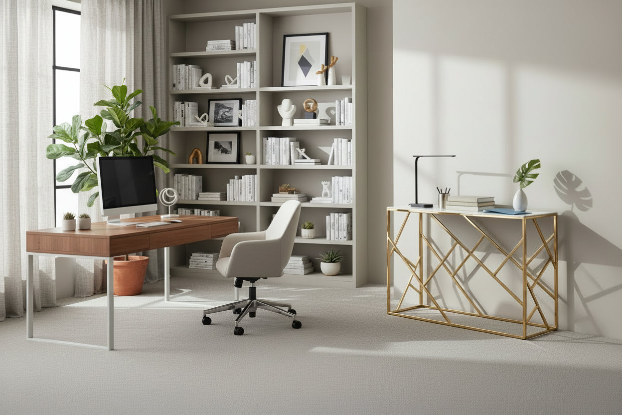 Console gold verre marbré blanc 120x40x78 cm GEOMAG