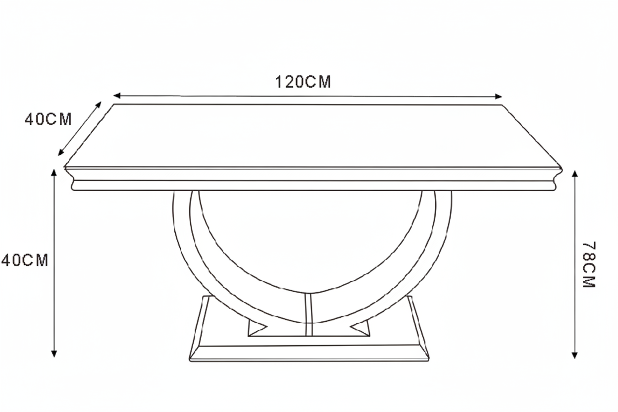 Console métal gold plateau effet marbre blanc 120x40x78 cm OMEGA