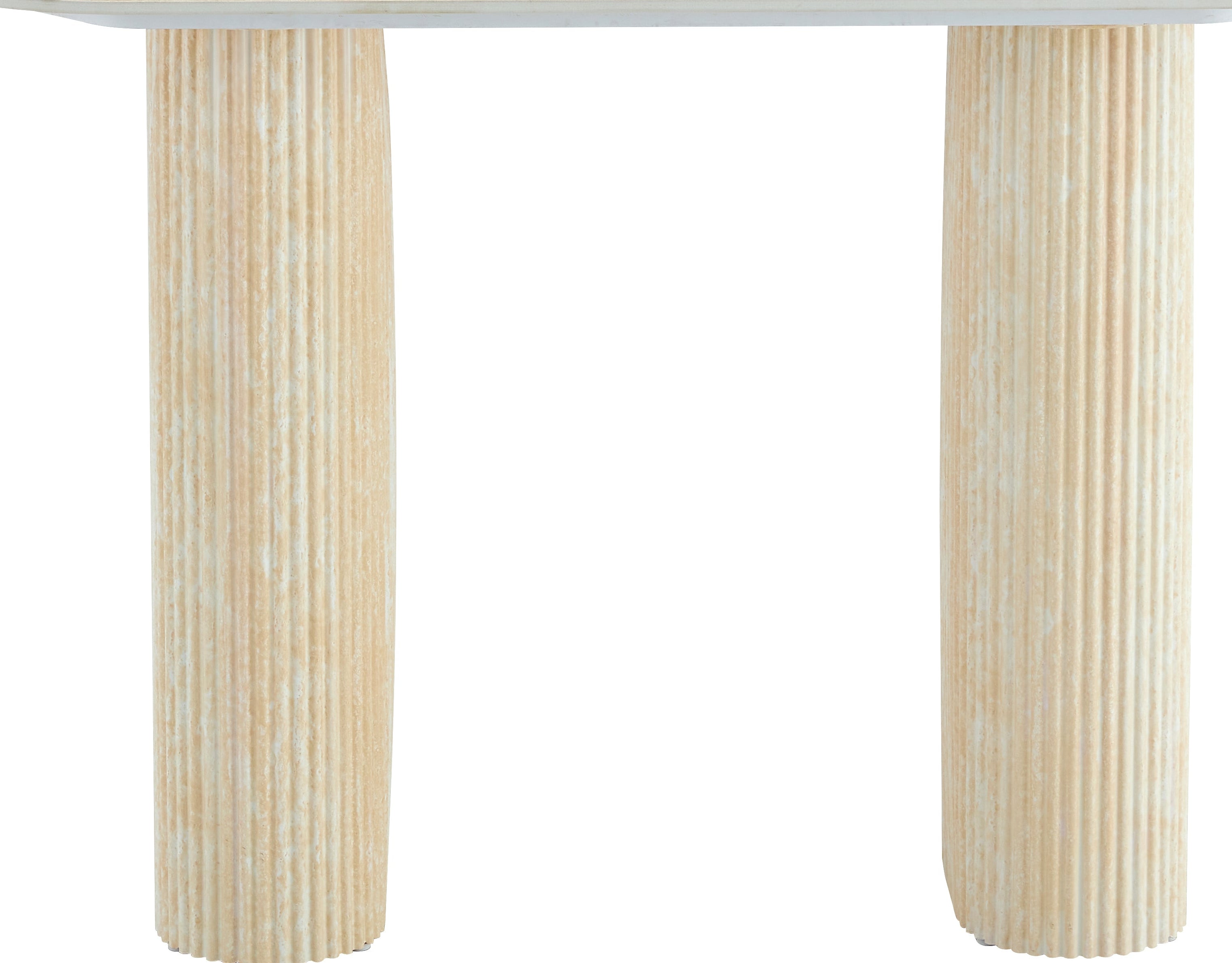 Console céramique travertin pieds métal travertin 120x40x78 cm ROXY