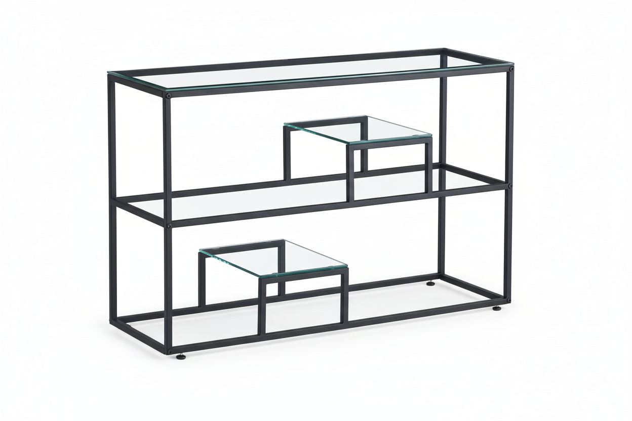 Console ROMY Métal 120x40x80 cm #couleur_Transparent