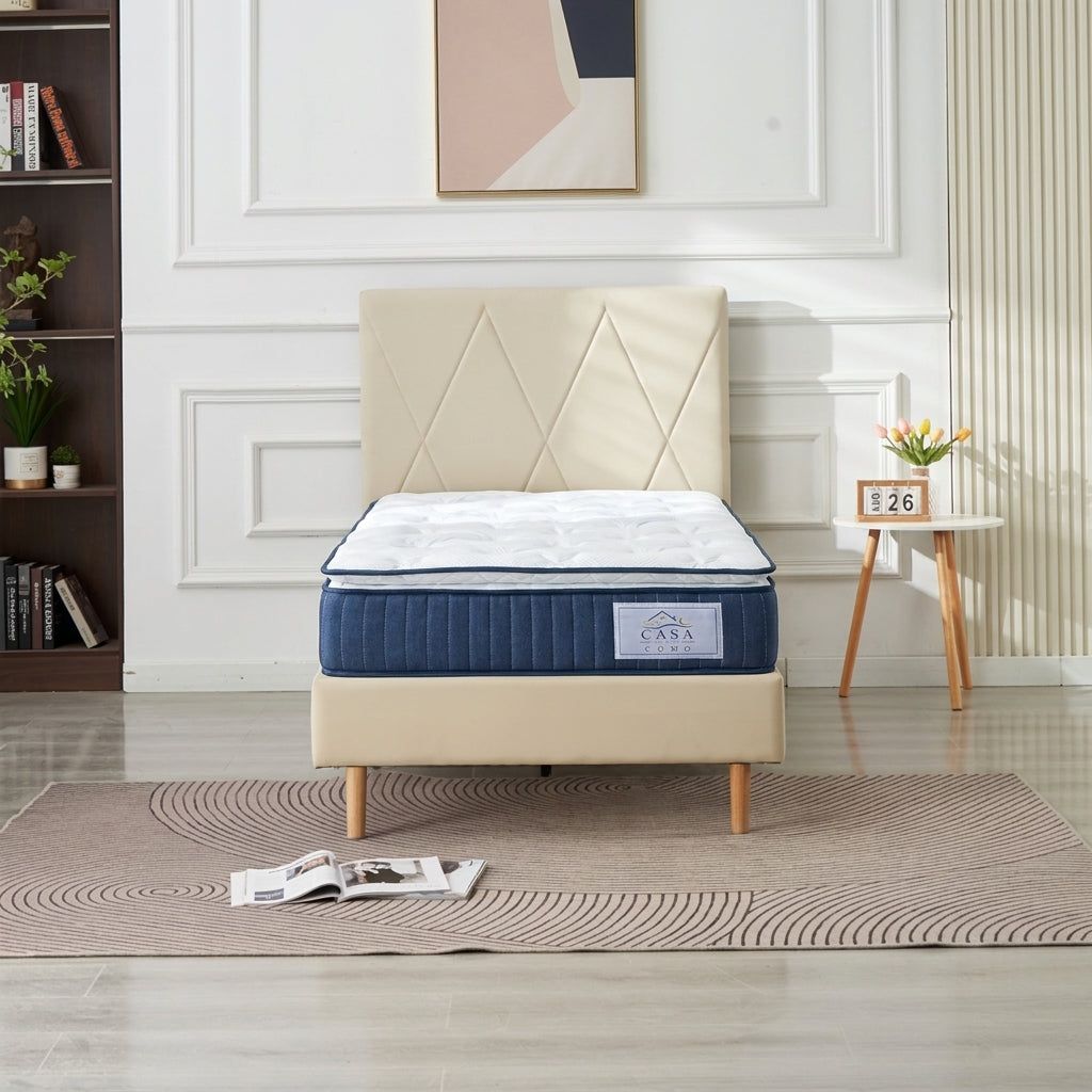 Matelas ressorts ensachés 90x190 cm COMO – ép. 27 cm