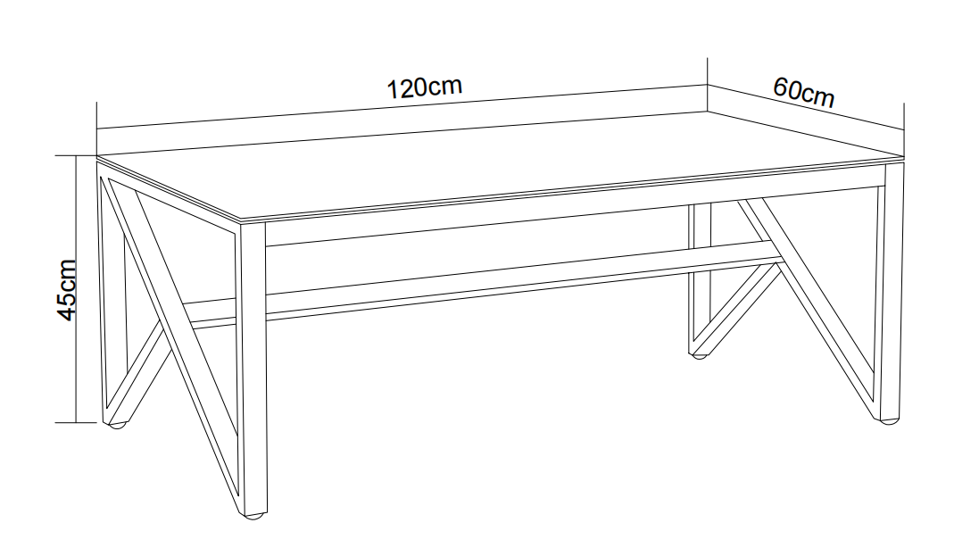 Table Basse MAJESTIQUE Rectangle Plateau Verre Trempé Transparent Pieds Chrome 120x60x45cm