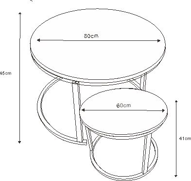 Lot de 2 tables Basses Gigogne ARTO inox et plateau en verre BLANC