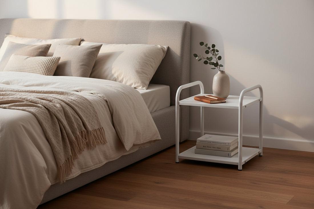 Chevet ASTRA Métal #couleur_blanc_epoxy