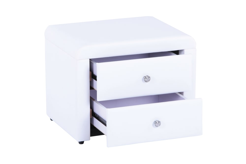 Chevet MALTE Simili cuir 50x38x36 cm