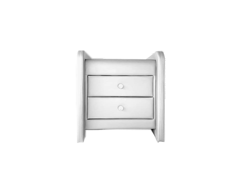 Chevet EDGAR Simili cuir ou velours 48x48x50 cm