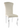 Lot de Chaises baroque LOUIS Chrome Velours #couleu_écru