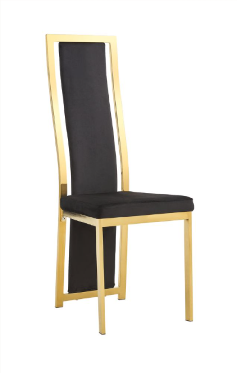 Lot de 6 chaises Dana velours contour Gold