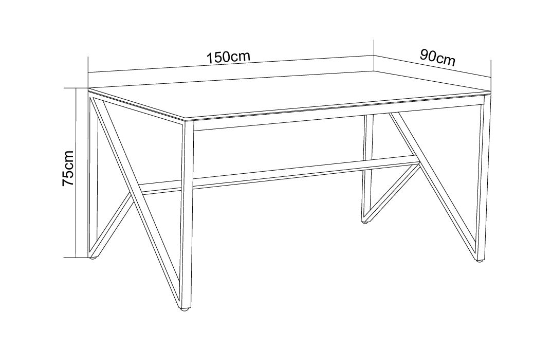 Table à Manger Chrome Verre Trempé Transparent – 150×90 cm – MAJESTIQUE