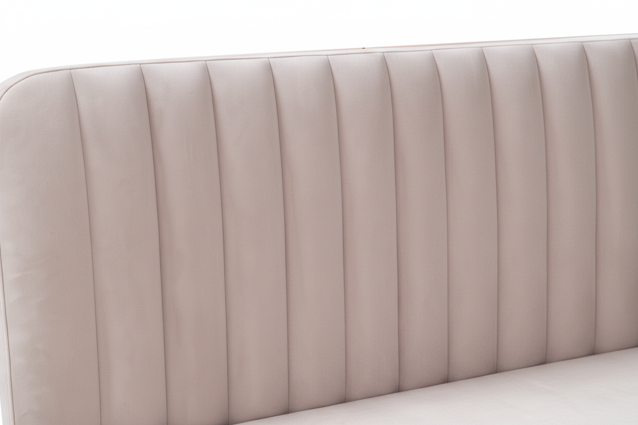 Lit 2 places velours rose 140x190 cm sommier inclus FAYE