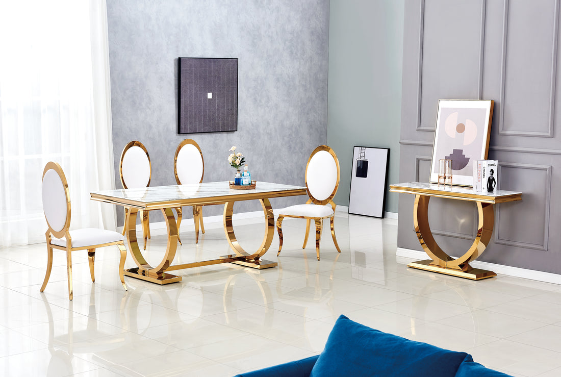 Console OMEGA Gold 120x40x78 cm