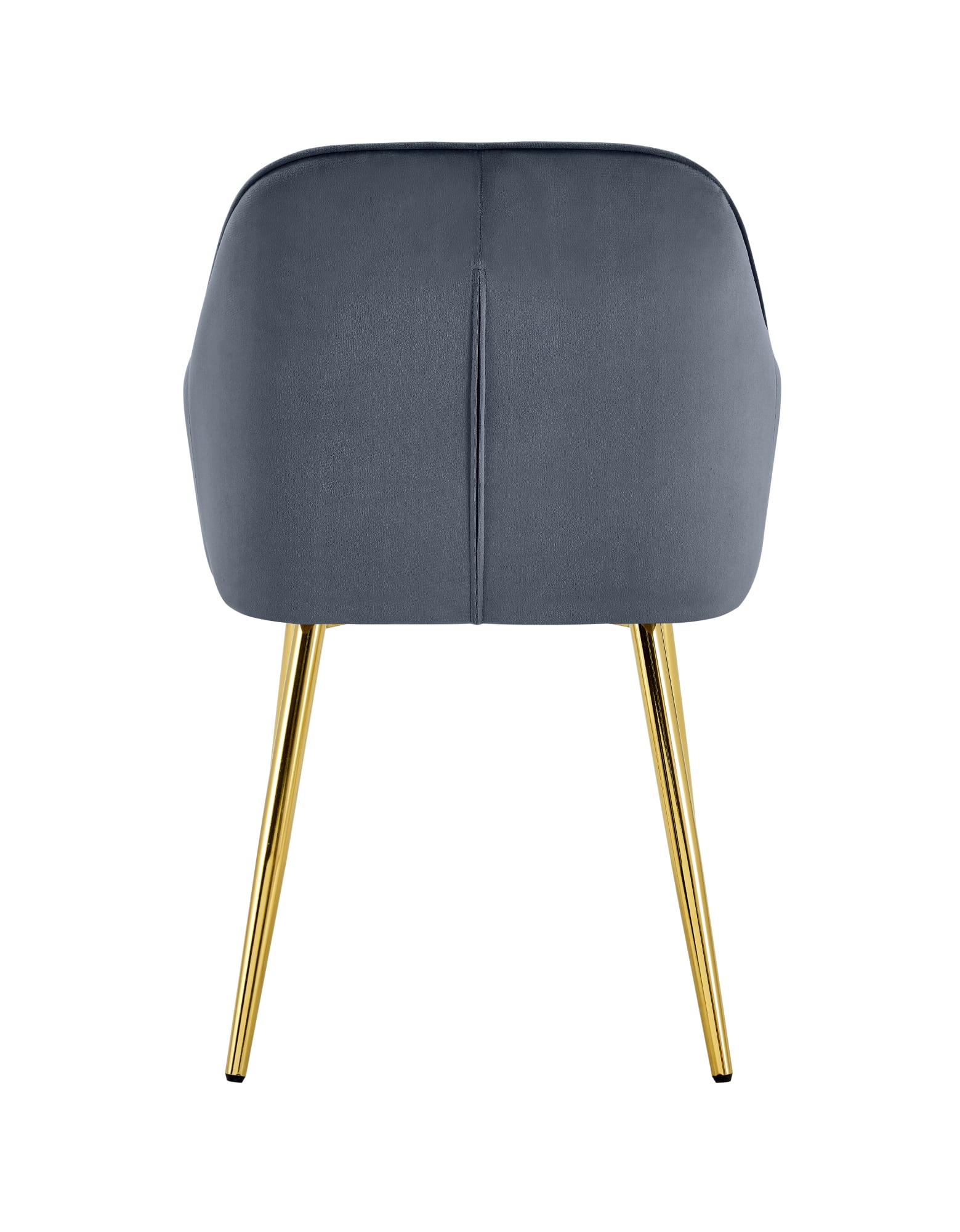 CHAISE PAMS PIED GOLD VELOURS ANTHRACITE