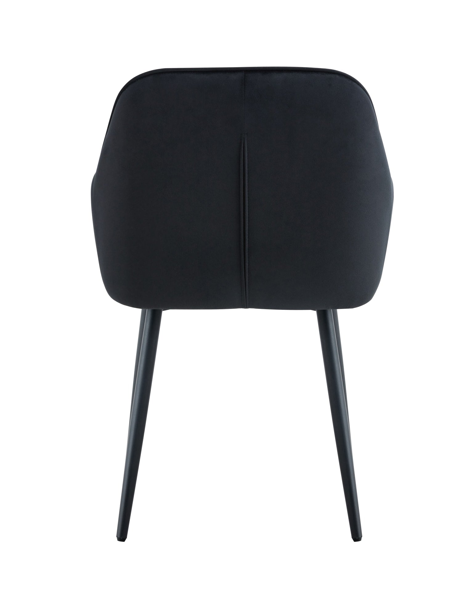 CHAISE PAMS PIED NOIR VELOURS NOIR