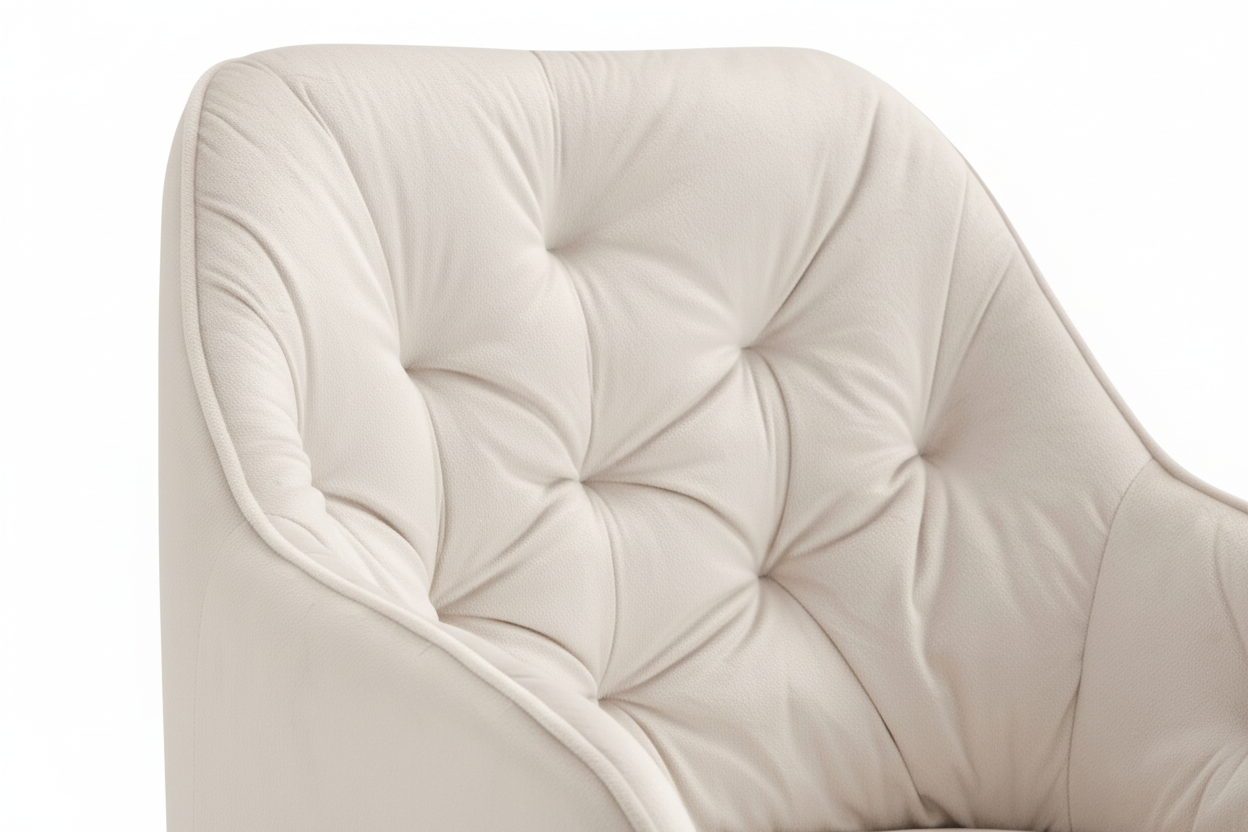 Lot 2 Chaises Salle à Manger Jade Accoudoirs Velours Beige Pieds Métal Noir 53,5x53x84cm