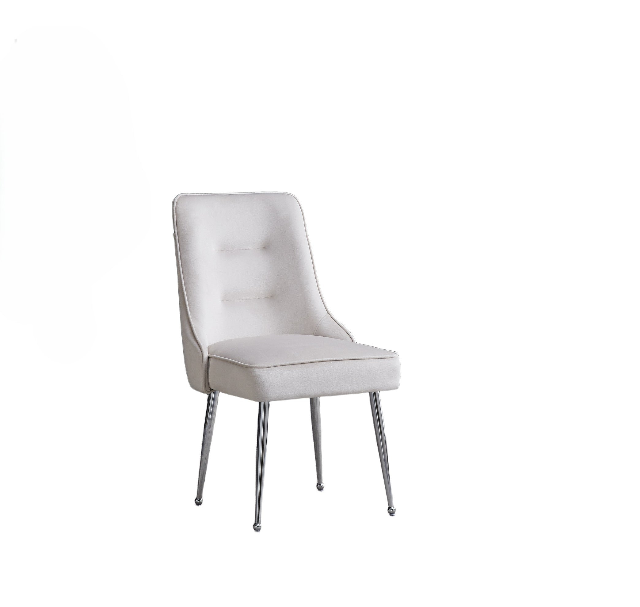 Lot de 2 chaises luxury ZIP en velours pieds chromés