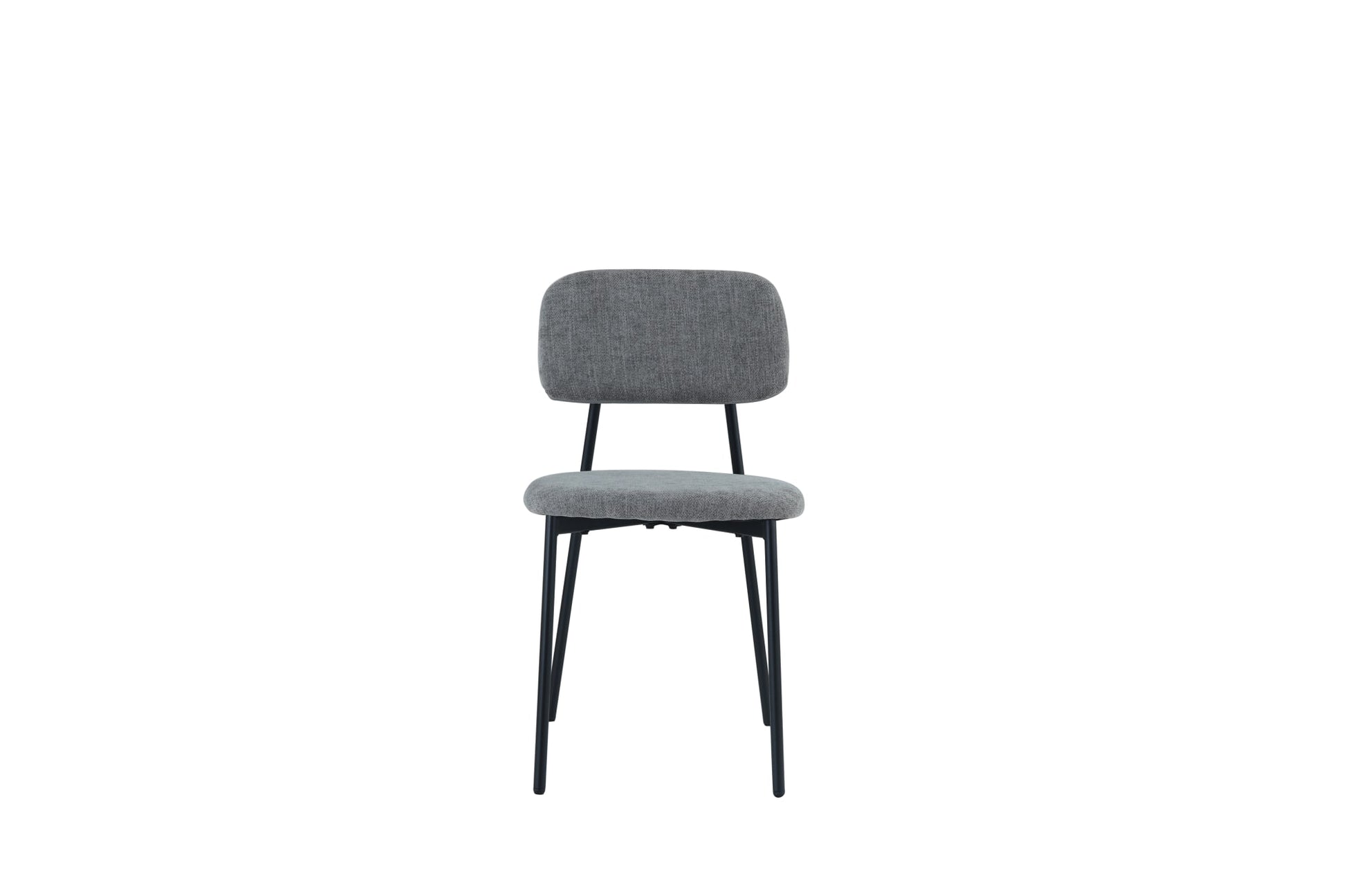 CHAISE AZRA PIED METAL NOIR ASSISES TISSU HERITAGE ANTHRACITE