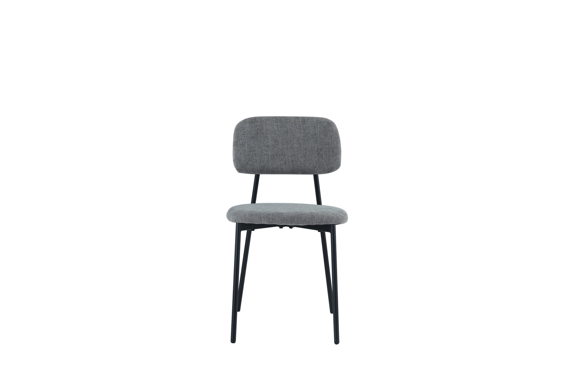 CHAISE AZRA PIED METAL NOIR ASSISES TISSU HERITAGE ANTHRACITE