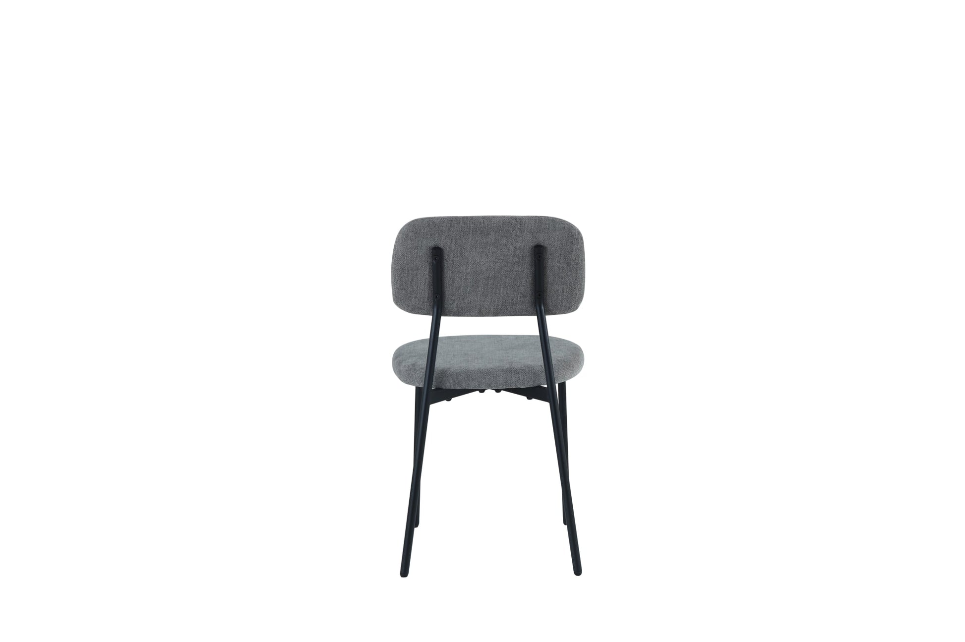CHAISE AZRA PIED METAL NOIR ASSISES TISSU HERITAGE ANTHRACITE