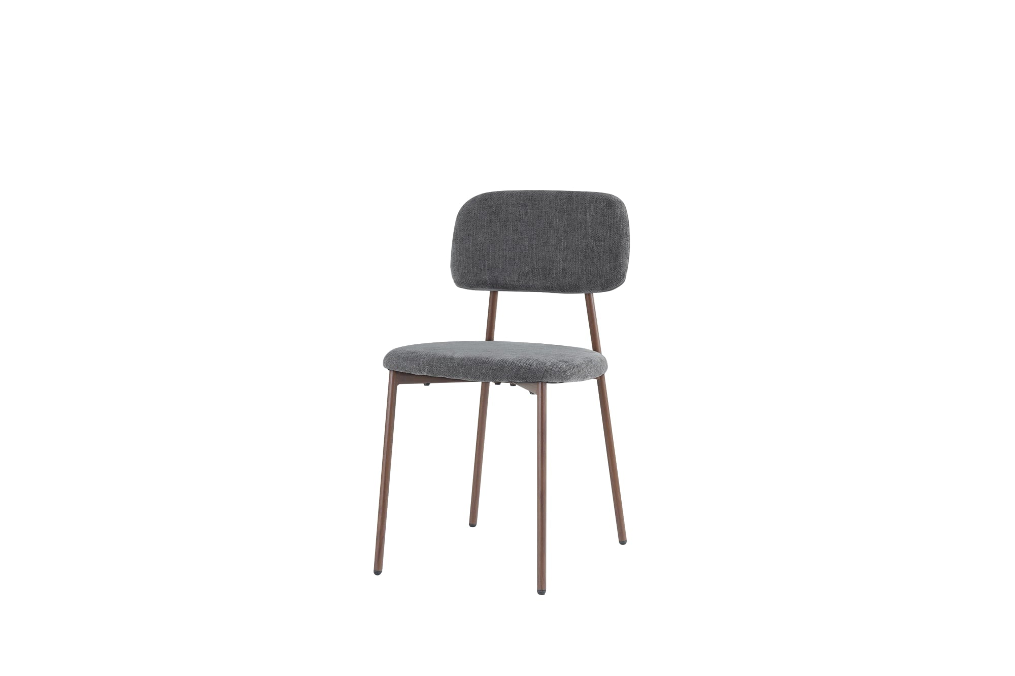 CHAISE AZRA PIED EFFET NOYER ASSISES TISSU HERITAGE ANTHRACITE