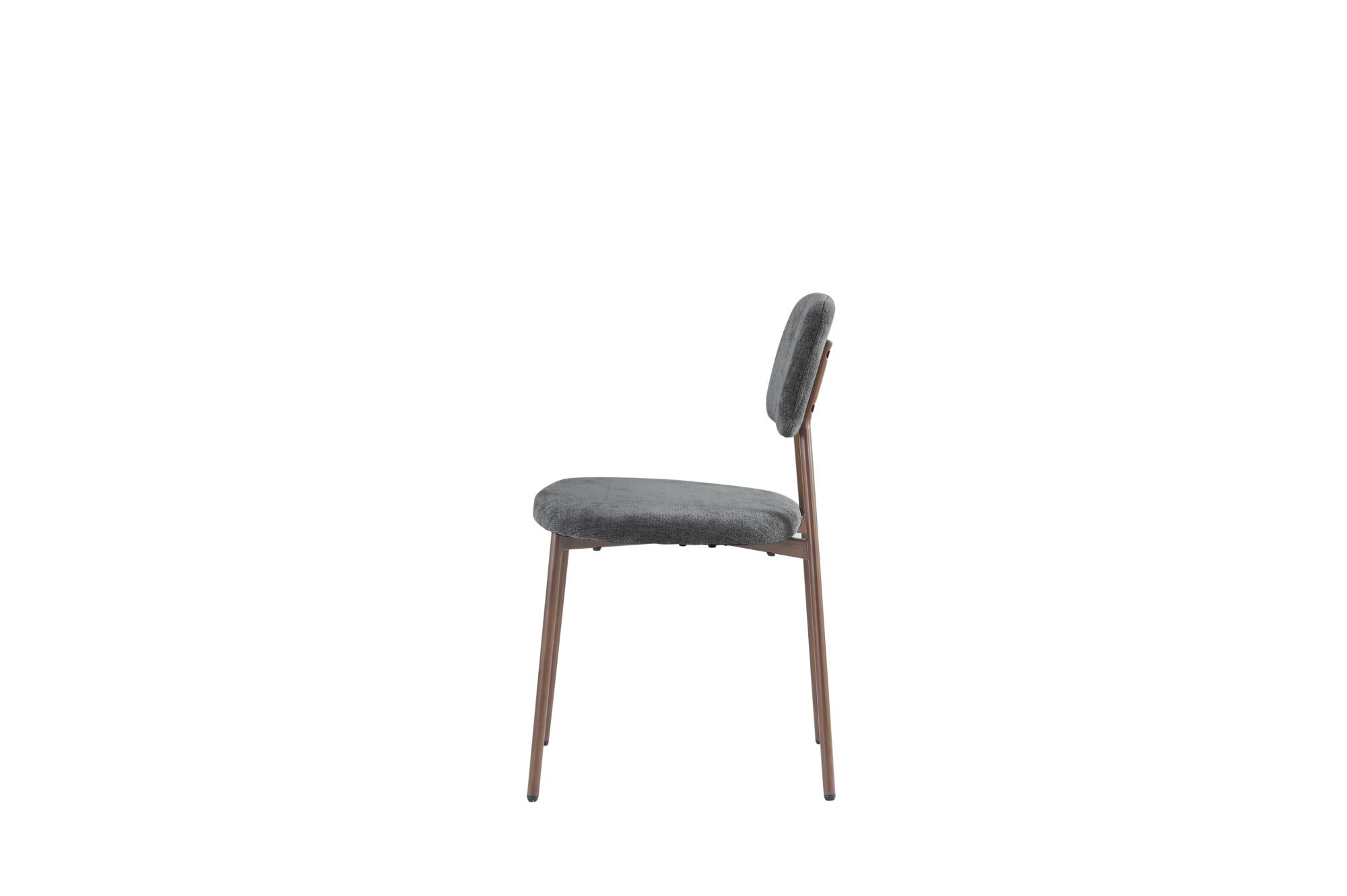 CHAISE AZRA PIED EFFET NOYER ASSISES TISSU HERITAGE ANTHRACITE