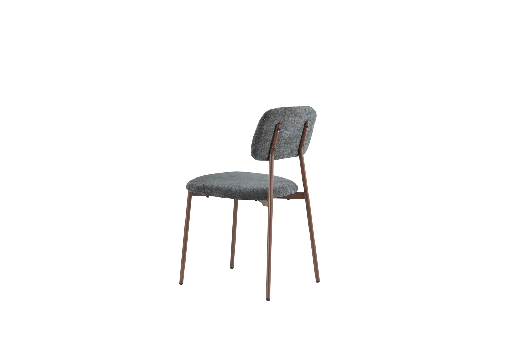 CHAISE AZRA PIED EFFET NOYER ASSISES TISSU HERITAGE ANTHRACITE