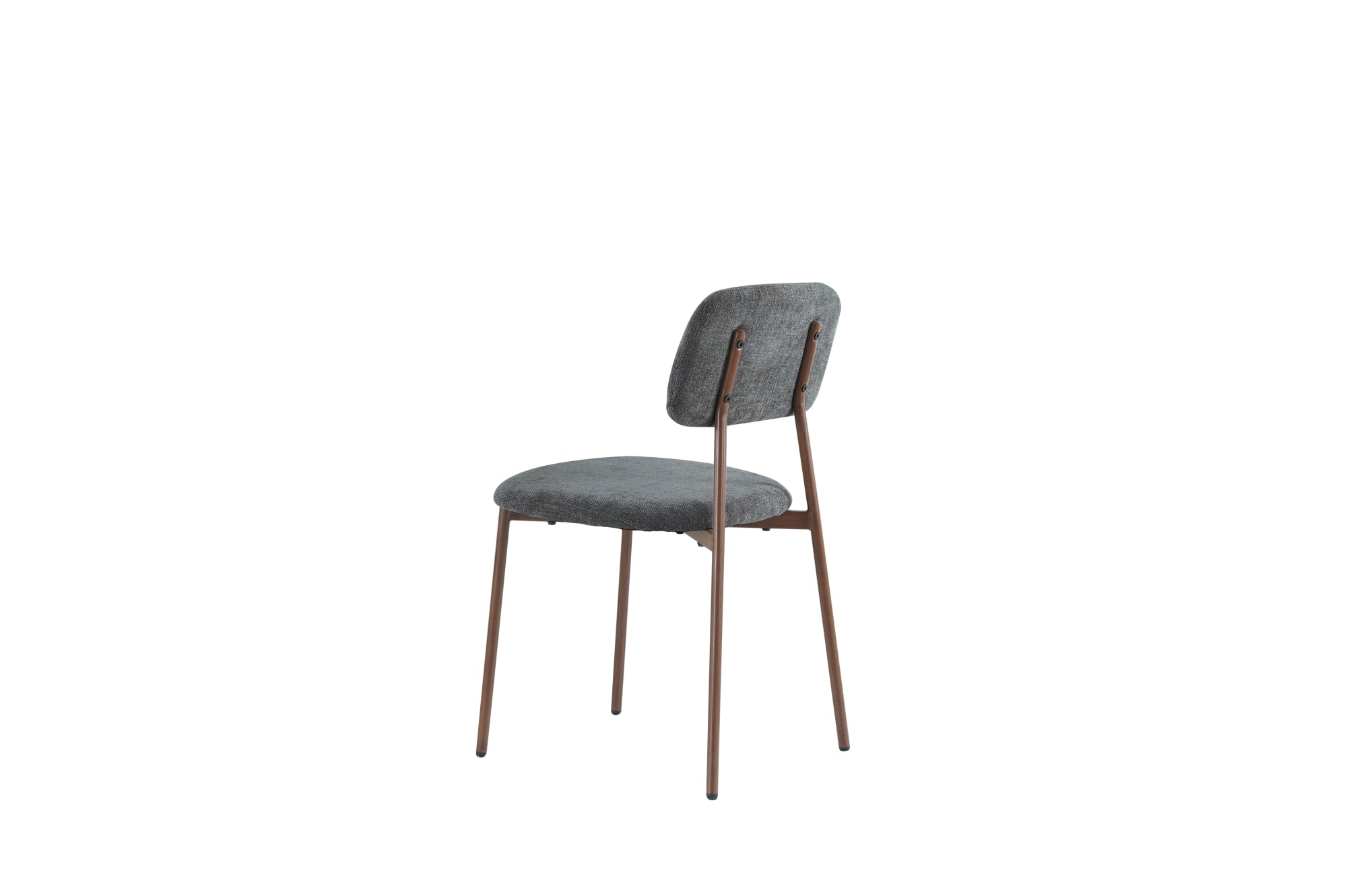 CHAISE AZRA PIED EFFET NOYER ASSISES TISSU HERITAGE ANTHRACITE