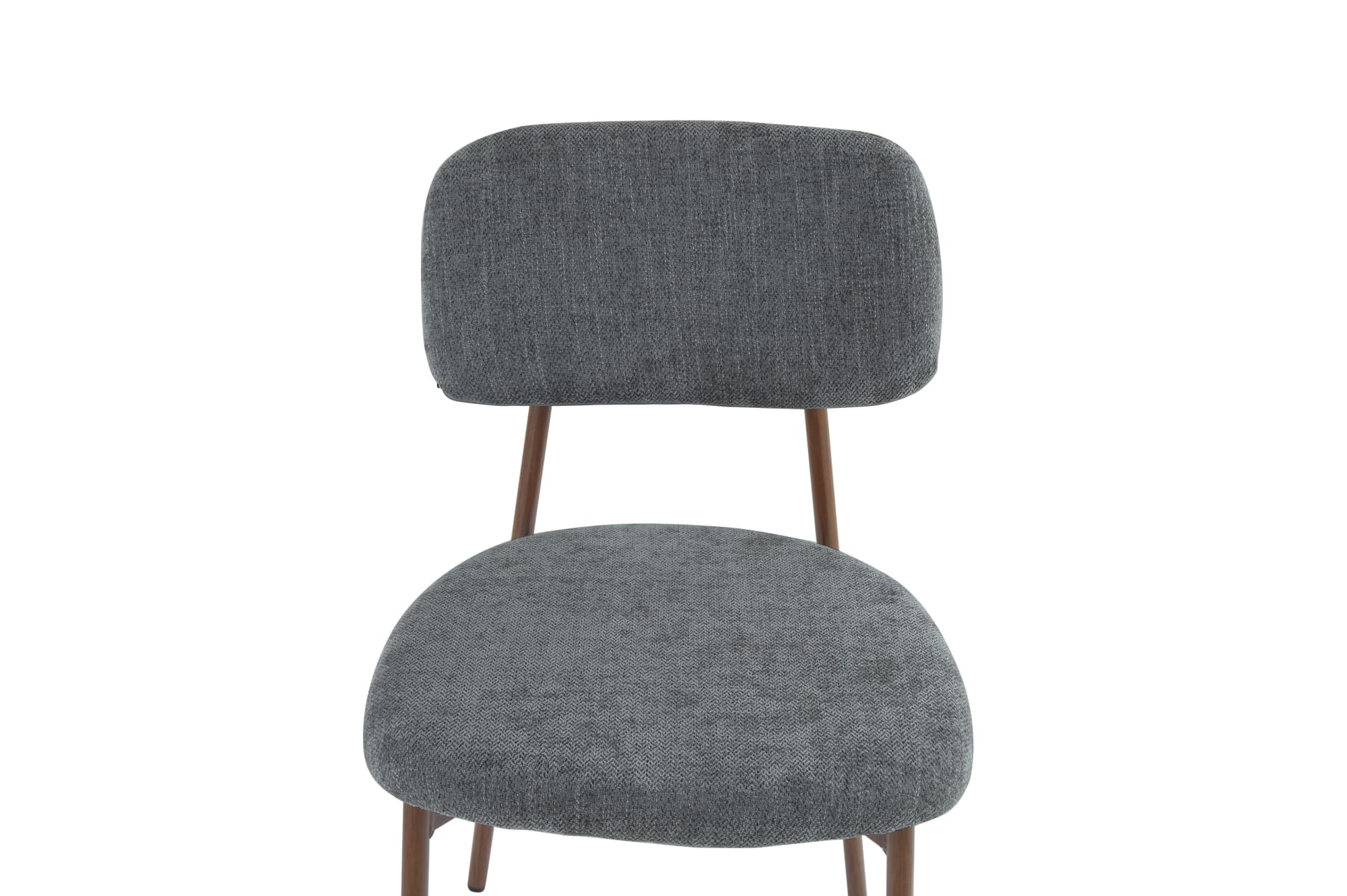 CHAISE AZRA PIED EFFET NOYER ASSISES TISSU HERITAGE ANTHRACITE