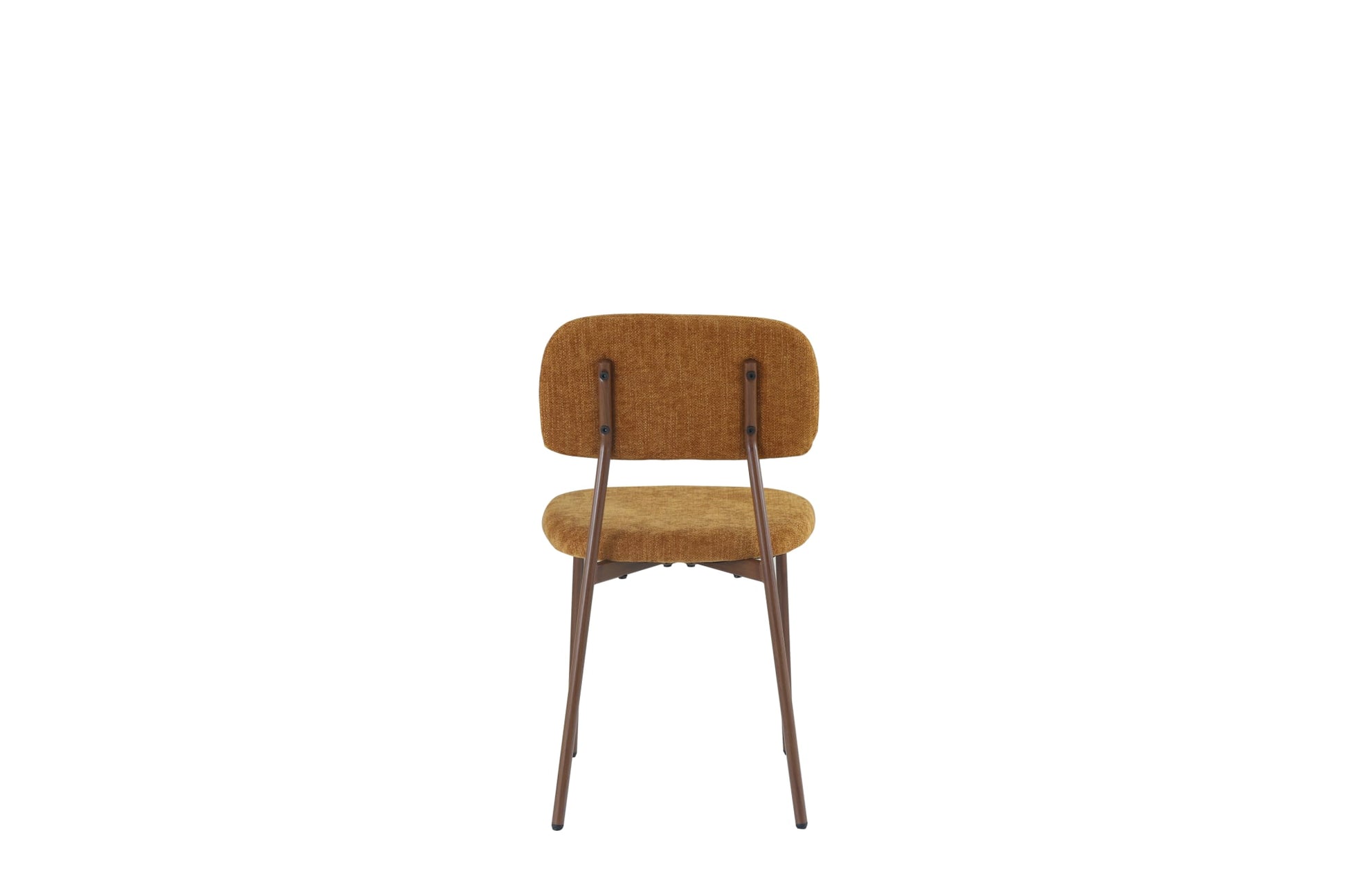 CHAISE AZRA PIED EFFET NOYER ASSISES TISSU HERITAGE OCRE