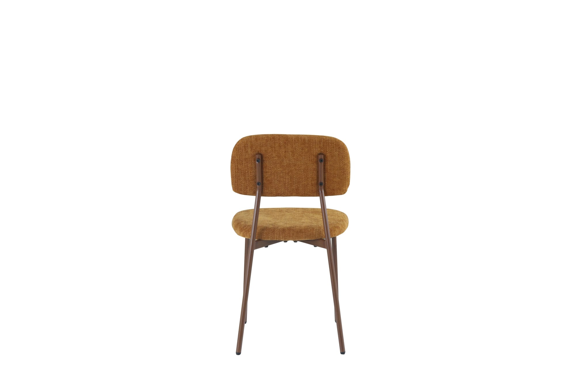 CHAISE AZRA PIED EFFET NOYER ASSISES TISSU HERITAGE OCRE