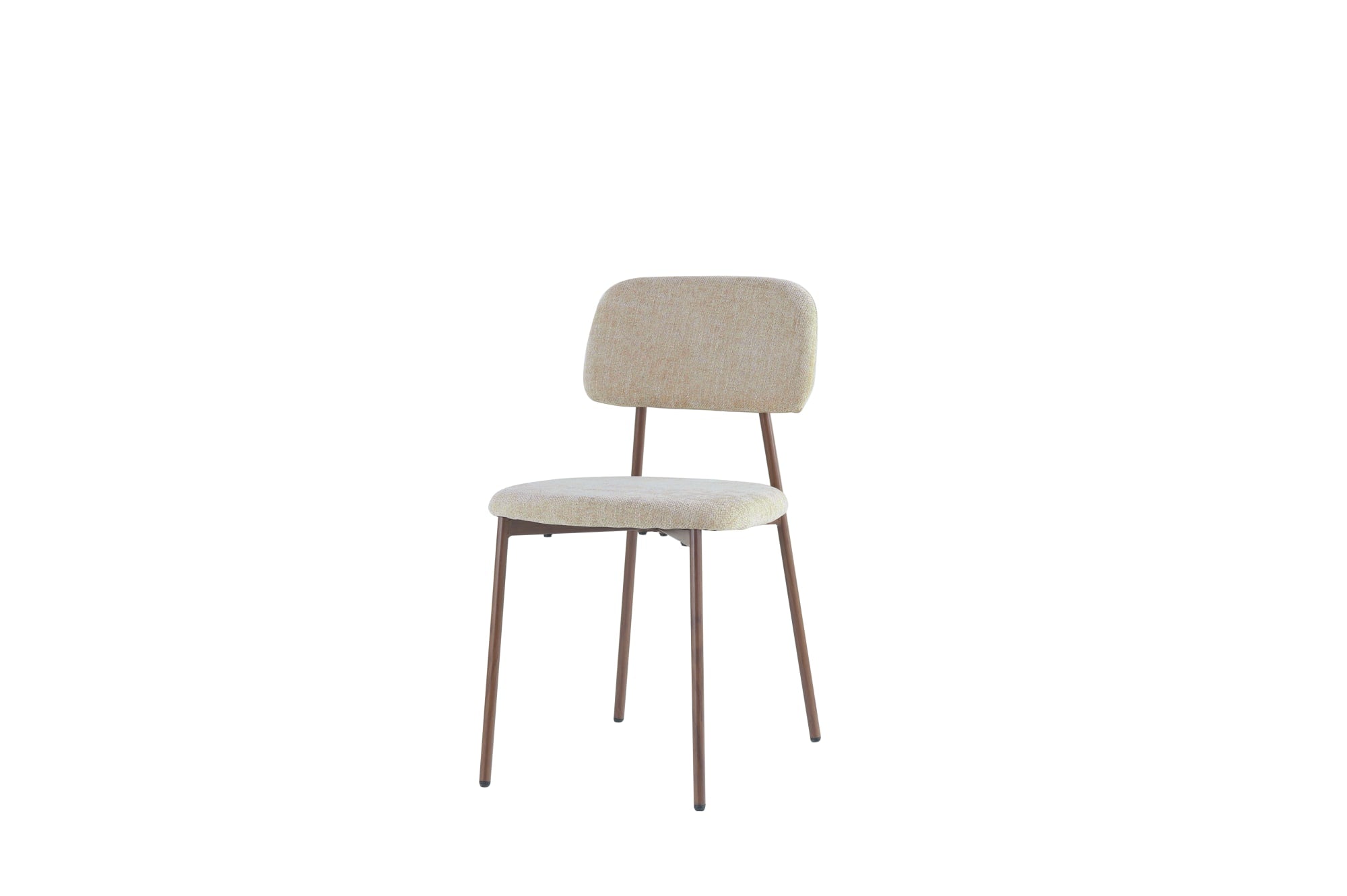 CHAISE AZRA PIED EFFET NOYER ASSISES TISSU HERITAGE SABLE