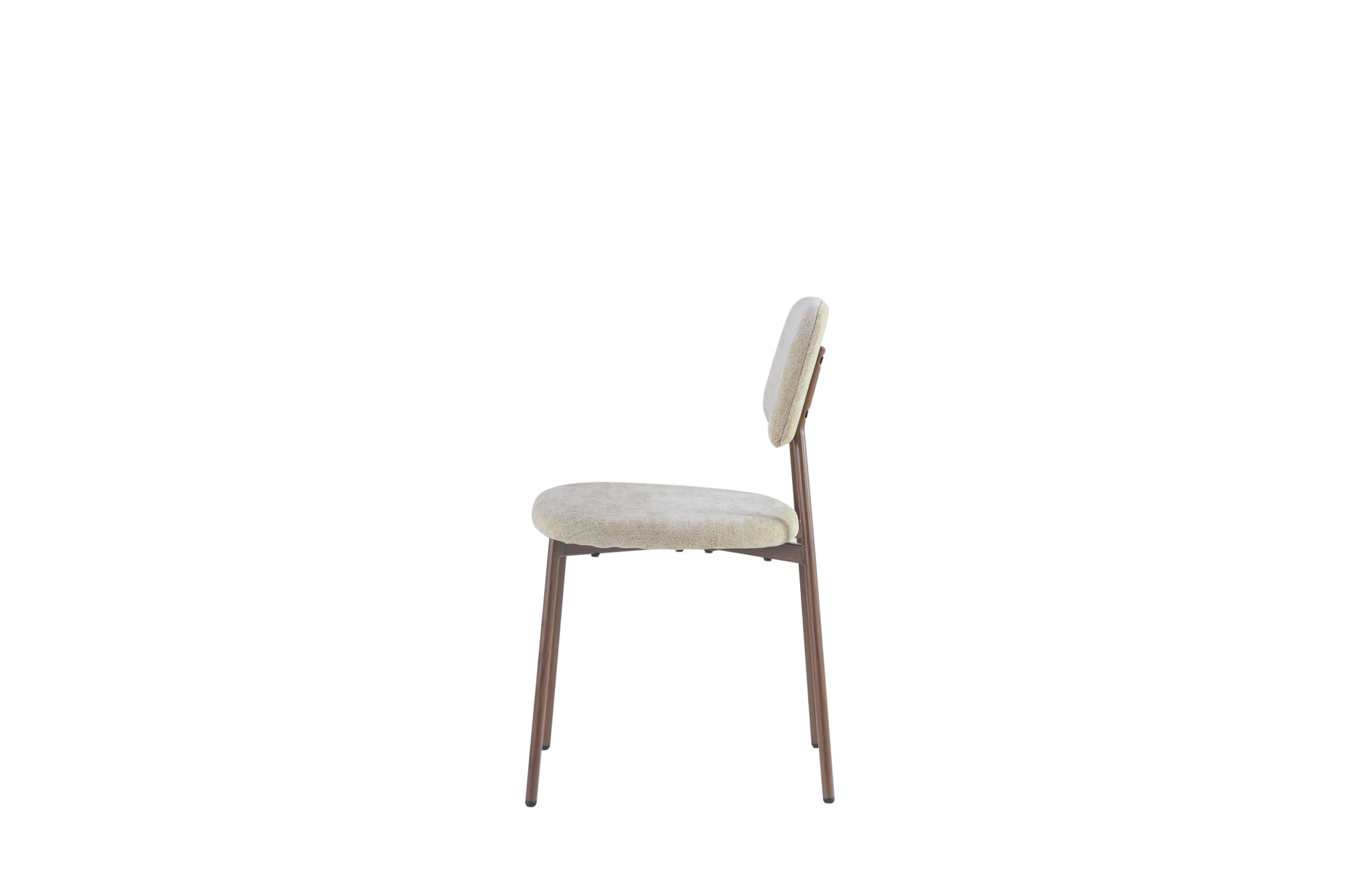 CHAISE AZRA PIED EFFET NOYER ASSISES TISSU HERITAGE SABLE
