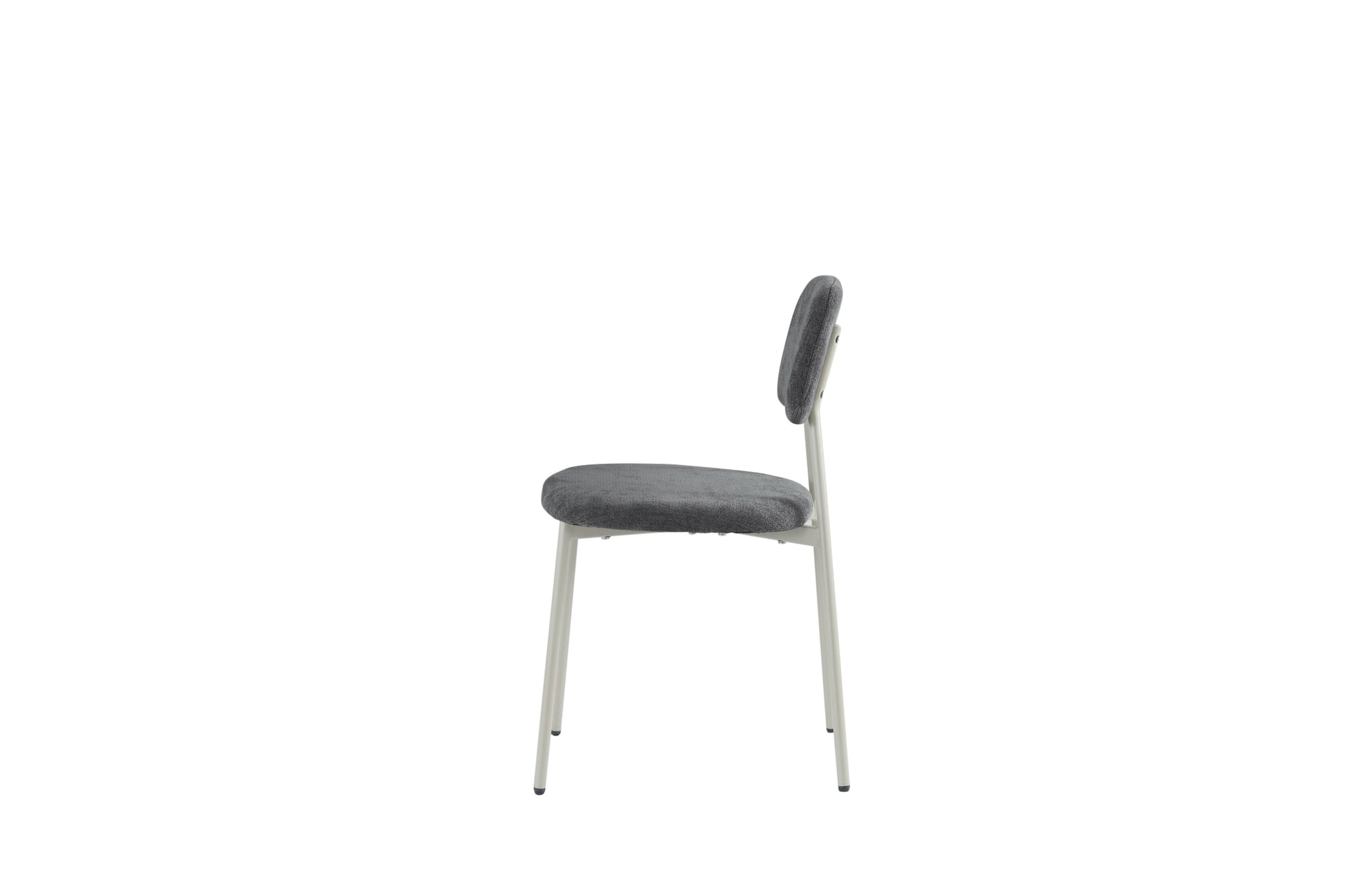 CHAISE AZRA PIED METAL TAUPE ASSISES TISSU HERITAGE ANTHRACITE