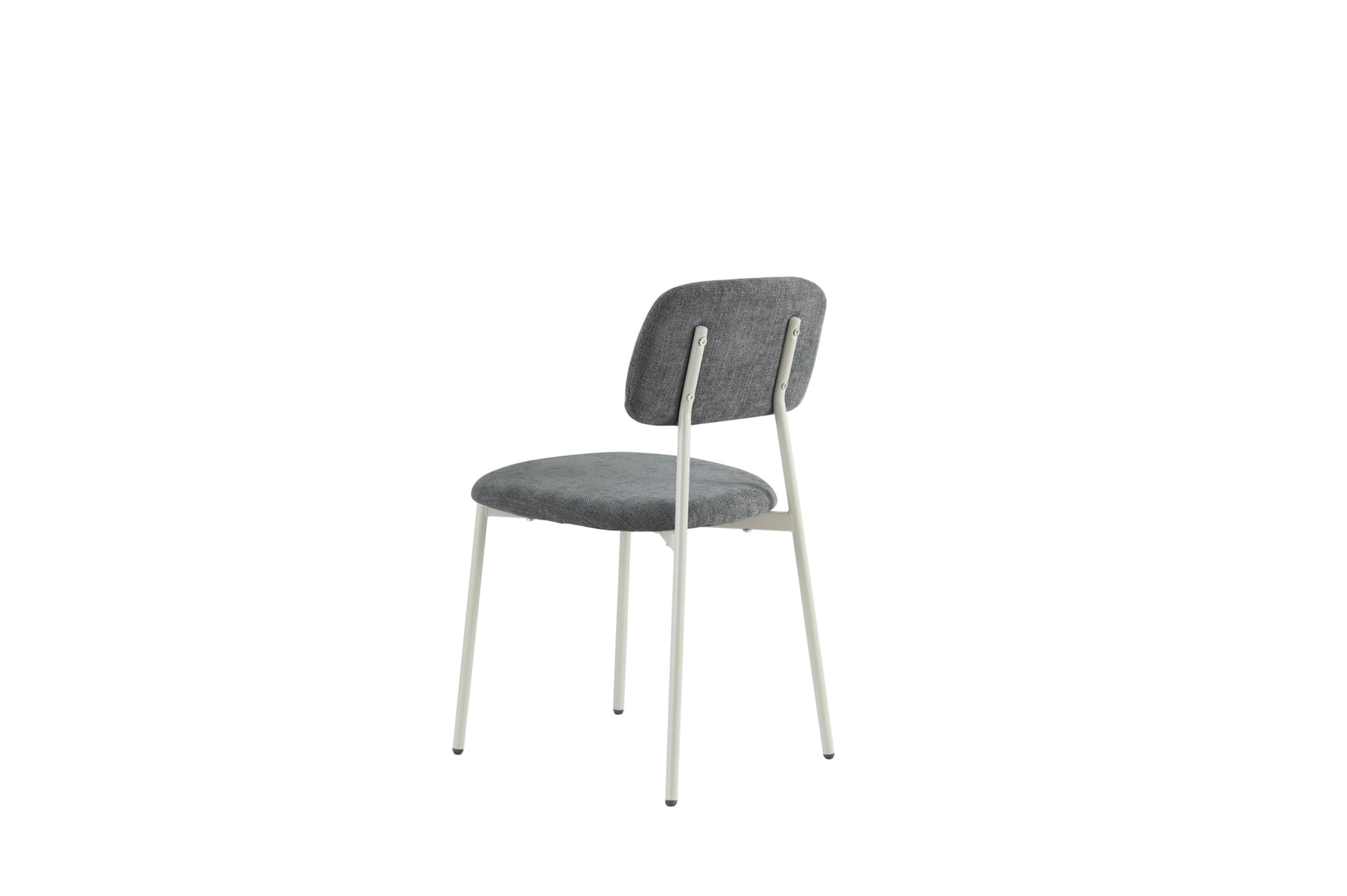 CHAISE AZRA PIED METAL TAUPE ASSISES TISSU HERITAGE ANTHRACITE