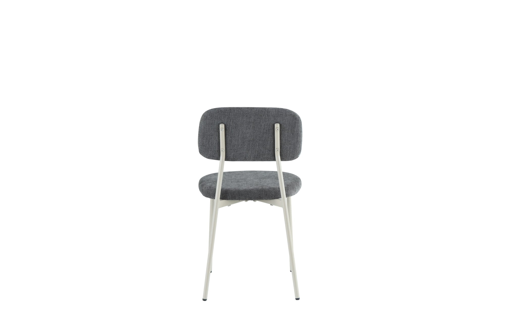 CHAISE AZRA PIED METAL TAUPE ASSISES TISSU HERITAGE ANTHRACITE