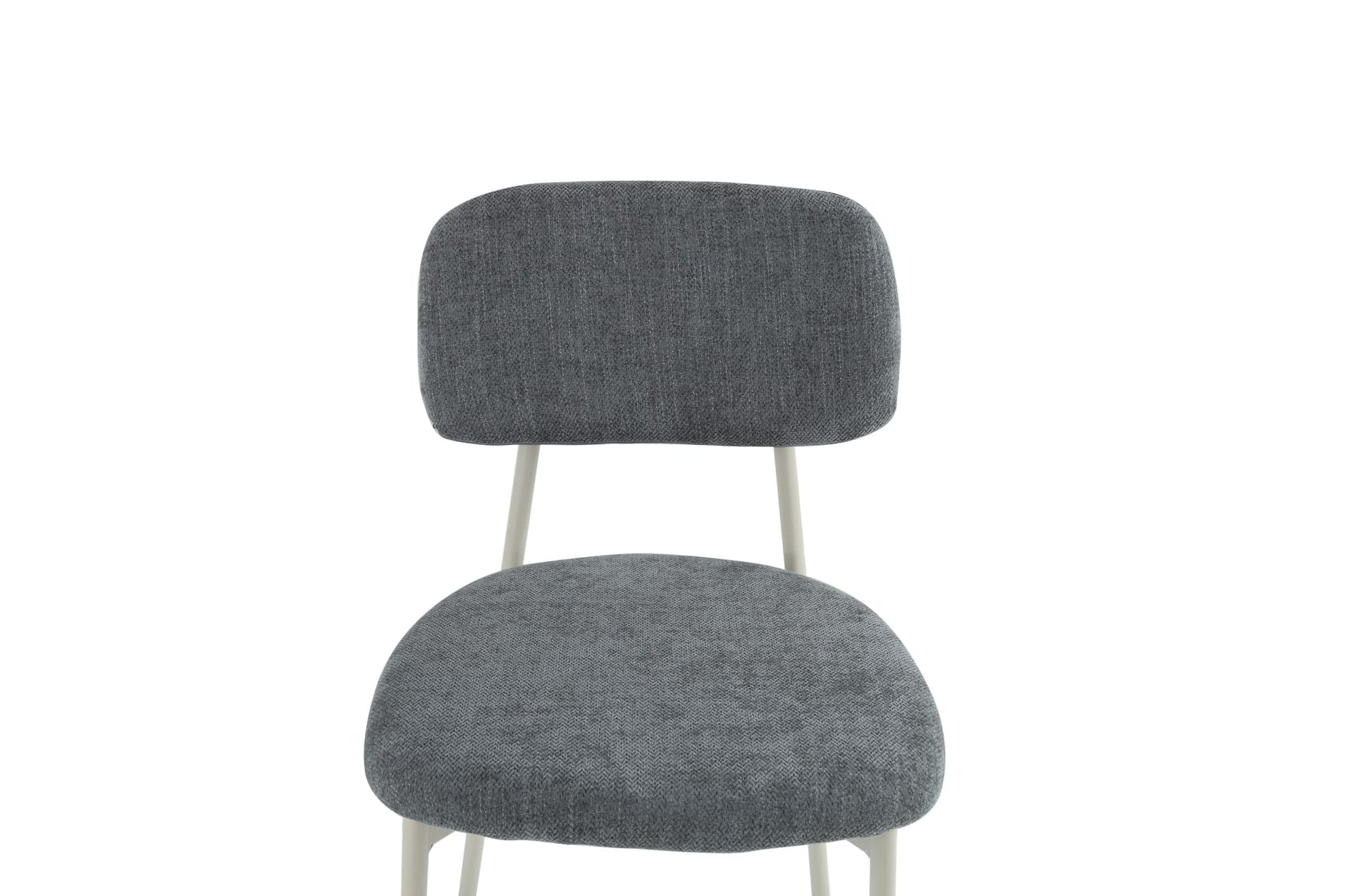 CHAISE AZRA PIED METAL TAUPE ASSISES TISSU HERITAGE ANTHRACITE