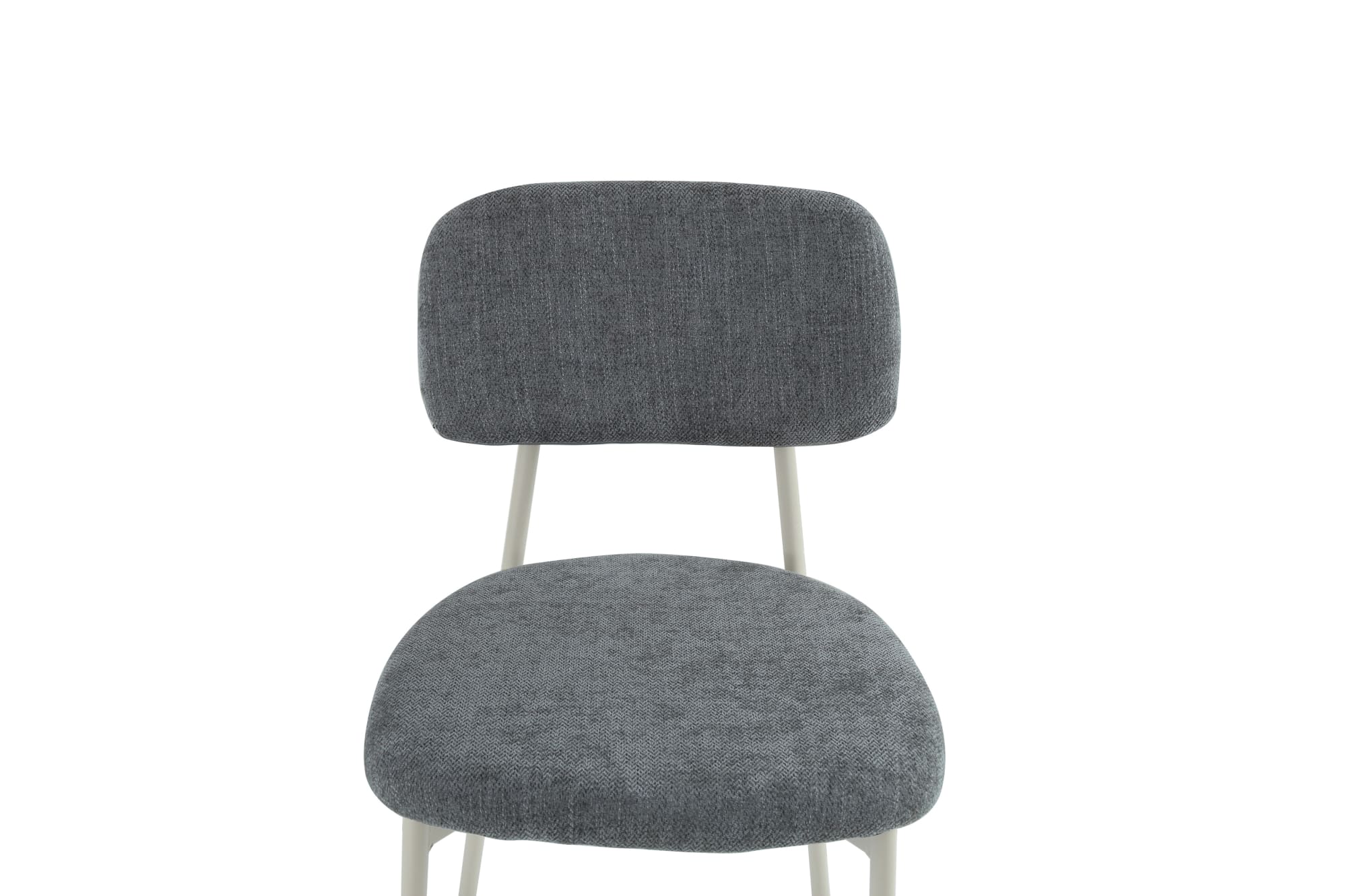 CHAISE AZRA PIED METAL TAUPE ASSISES TISSU HERITAGE ANTHRACITE