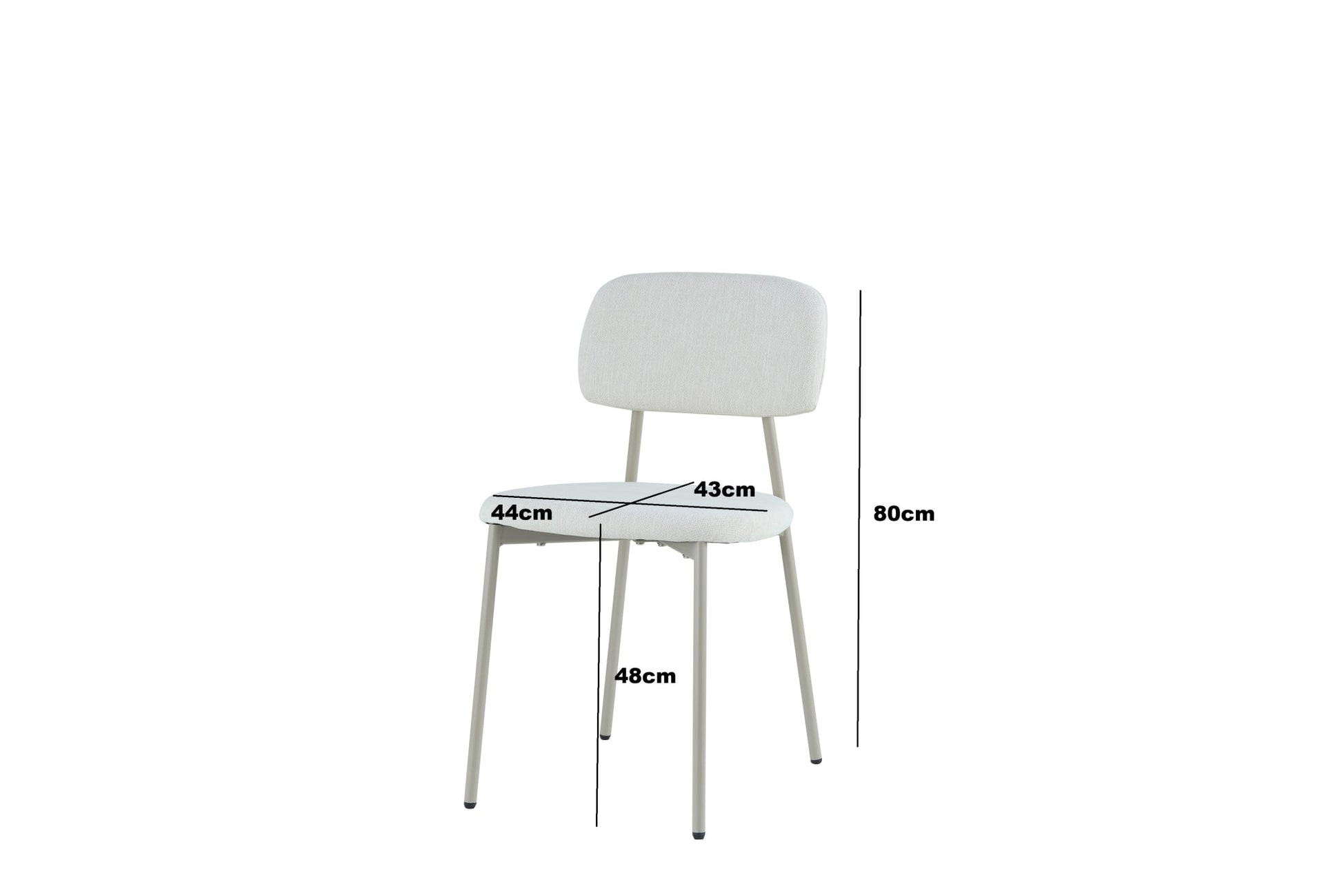 CHAISE AZRA PIED METAL NOIR ASSISES TISSU HERITAGE
BEIGE